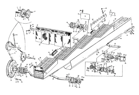 306740 - Втулка подшипника крепления вала к клавишам соломотряса ТС5